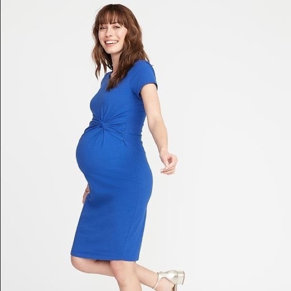 Twist front maternity dress - Picture 2 of 3